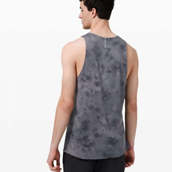 Lululemon Always Agile Tank "Diamond Dye Asphalt Grey Black". Top. Men M. - Picture 2 of 10